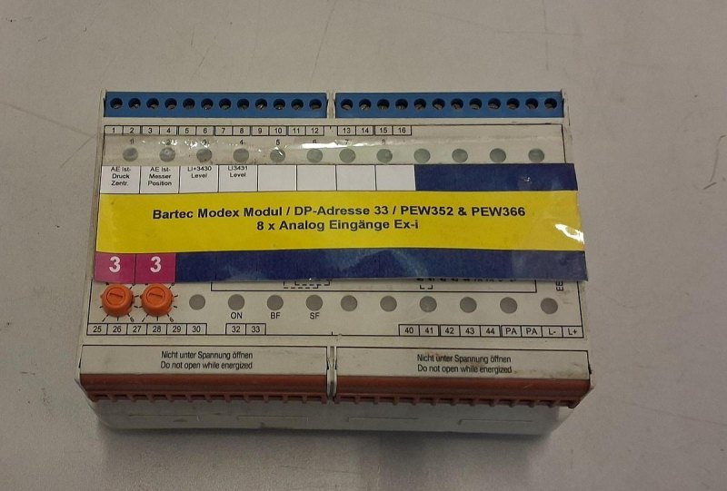 Bartec PROFIBUS DP-Modul / Ex-Transmitter mit DP-Adresse 33