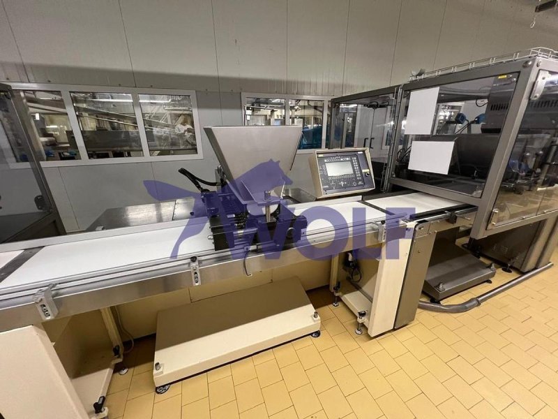 Dosiermaschine KNOBEL - Type 12-X für Füllungen mit einem Dosiersystem.