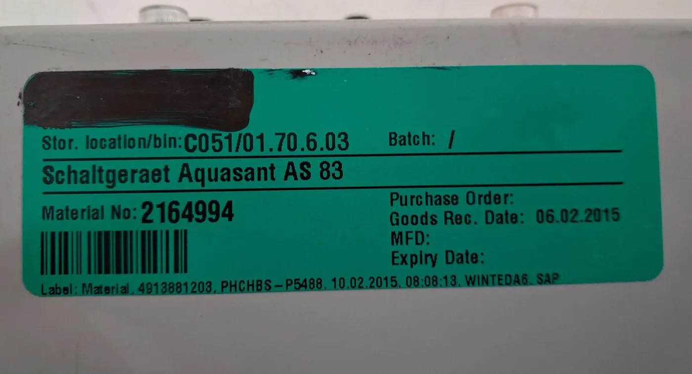 Aquasant AS83 Control Unit - 5