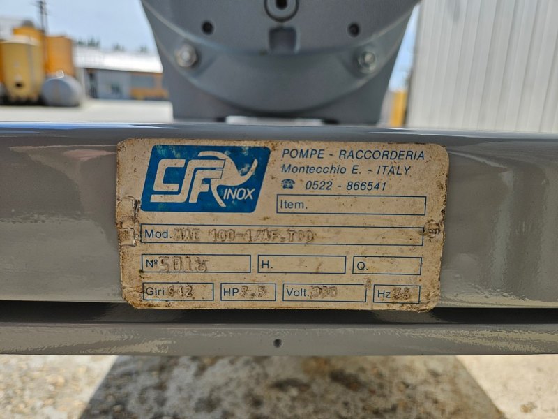 MONO PUMP CSF MAE 100, WITH SPEED VARIATOR, SECOND-HAND MACHINE