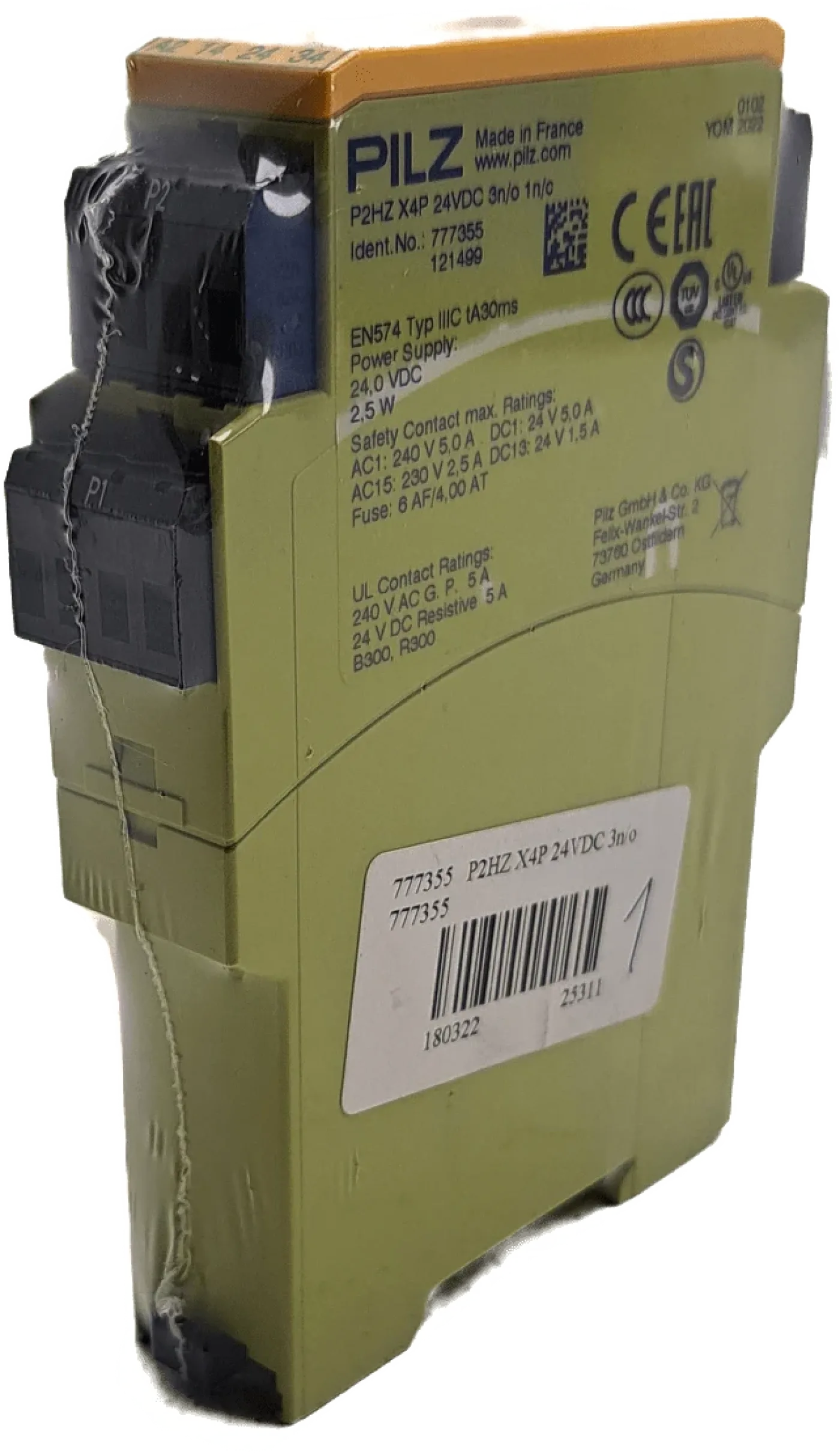 Pilz Sicherheitsschaltgerät P2HZ X4P 24VDC 3n/o 1n/c - 2
