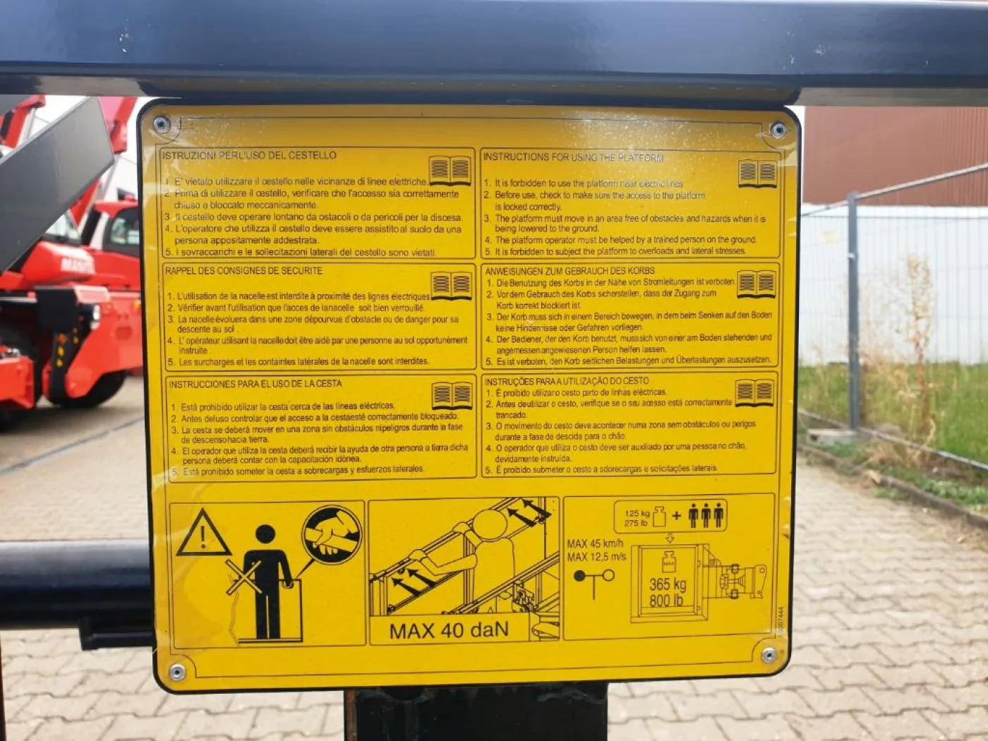 Manitou Personen Arbeitskorb fixe - 5