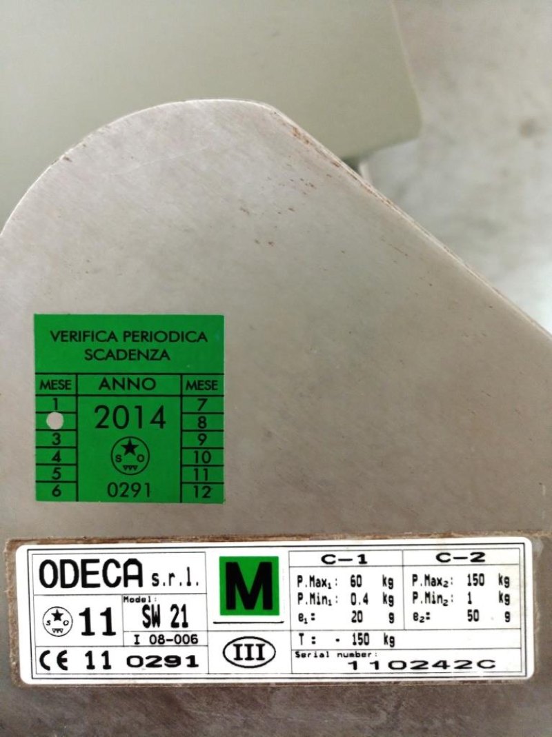 BILANCIA INDUSTRIALE – ODECA – MOD. SUBMARINE SW-21