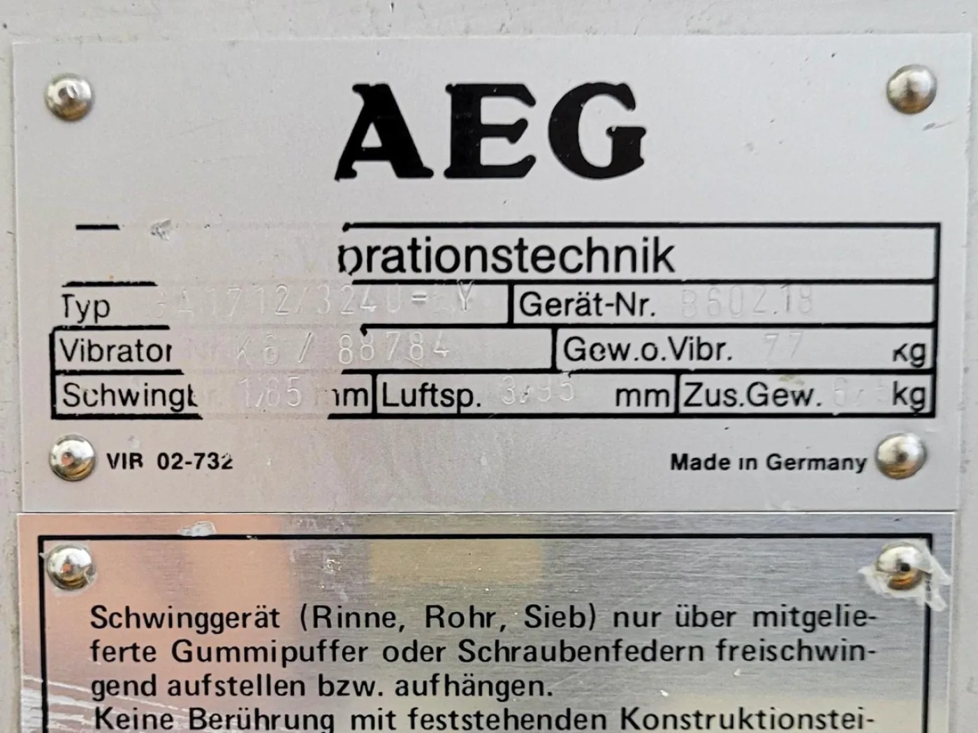 AEG Vibrationst GA1712 - Vibro feeder - 1