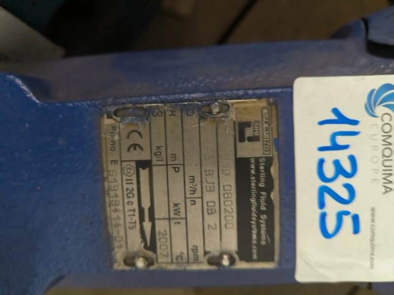 CENTRIFUGAL PROCESS PUMP STERLING SIHI ZLND 080200 ATEX