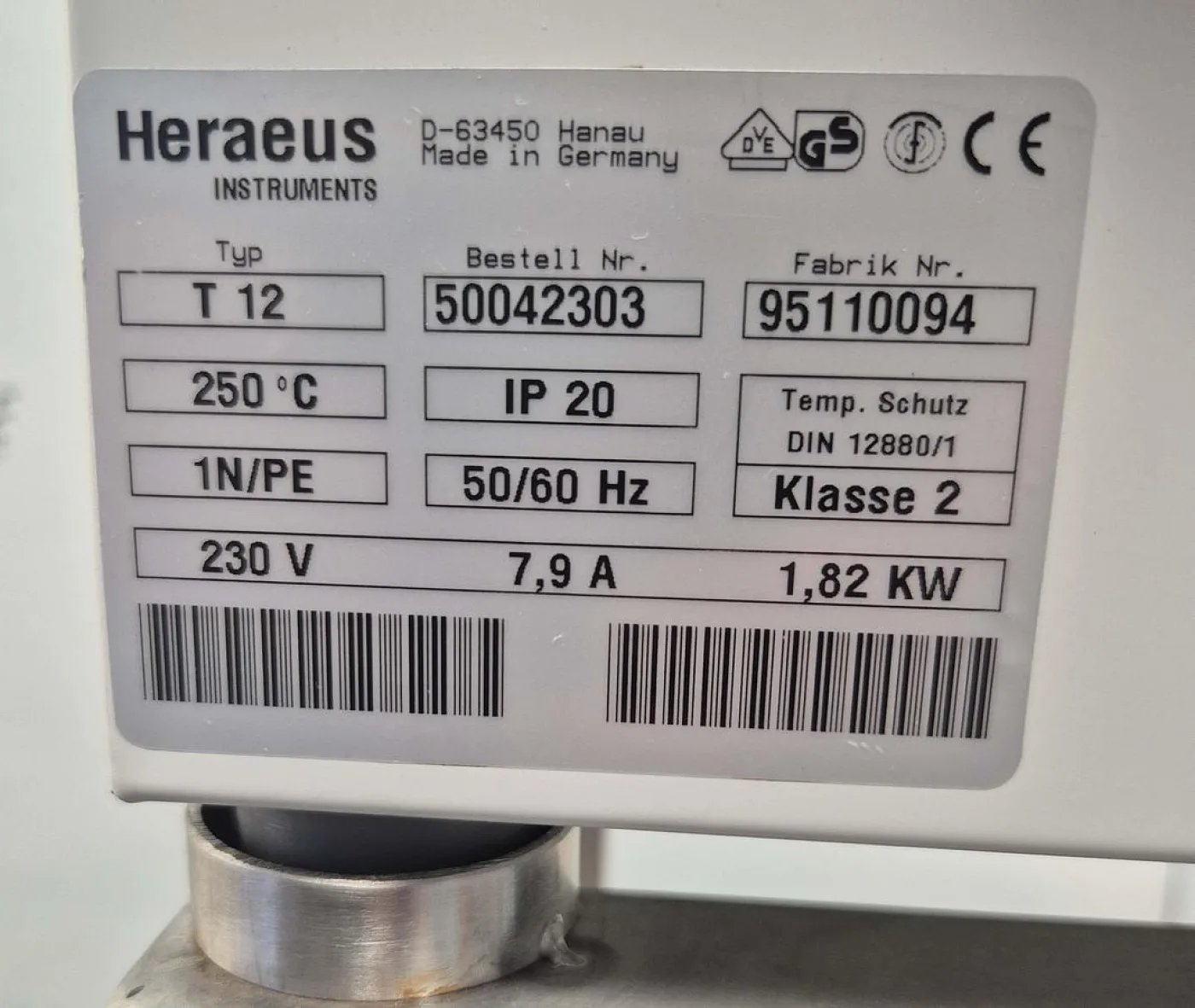 Heraeus Wärmeschrank - T12 - 8