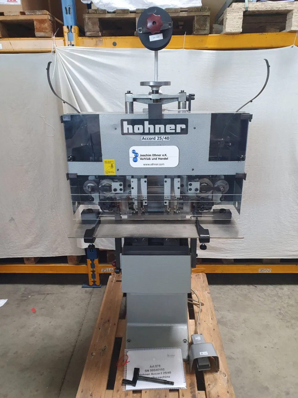 Doppelkopf Drahtheftmaschine Hohner Accord 25/40