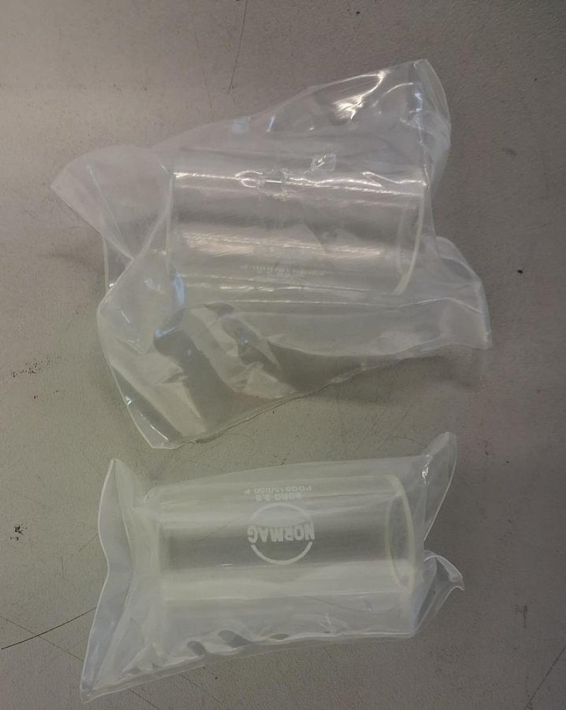 Normag Distanzstück aus Glas Typ PDG015/050-P DN15 Länge 50 mm