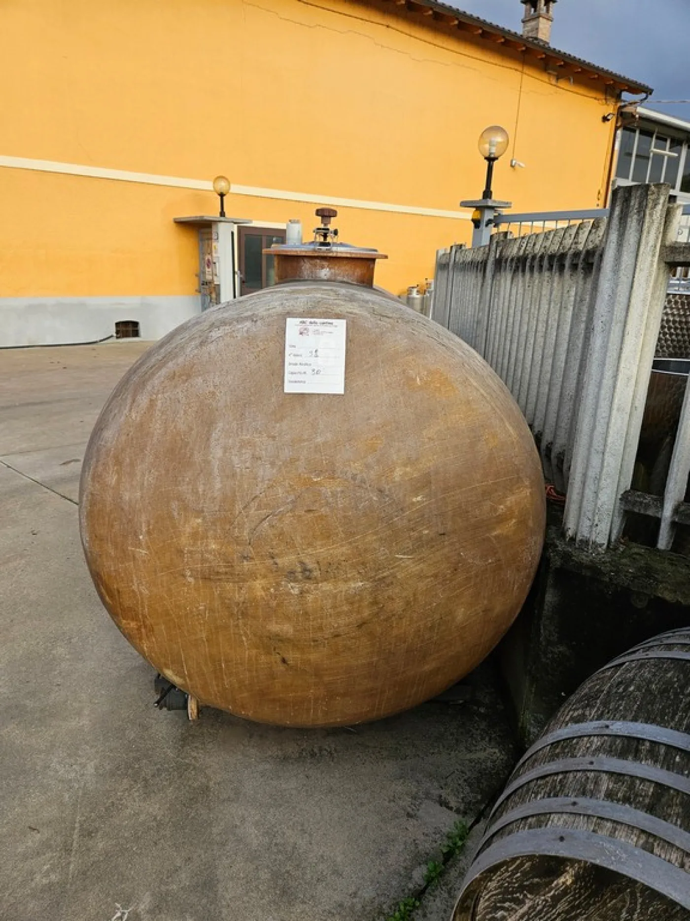 FIBERGLASS TANK FOR CARRIAGE FIRM CMP, CAPACITY LITERS 3000 ABOUT, SECOND-HAND EQUIPMENT - 2