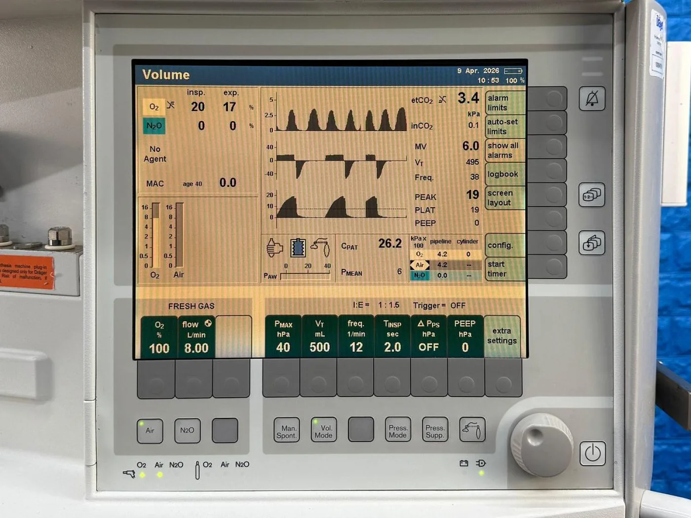 Drager Primus Anaesthesia YOM: 2013 - 8