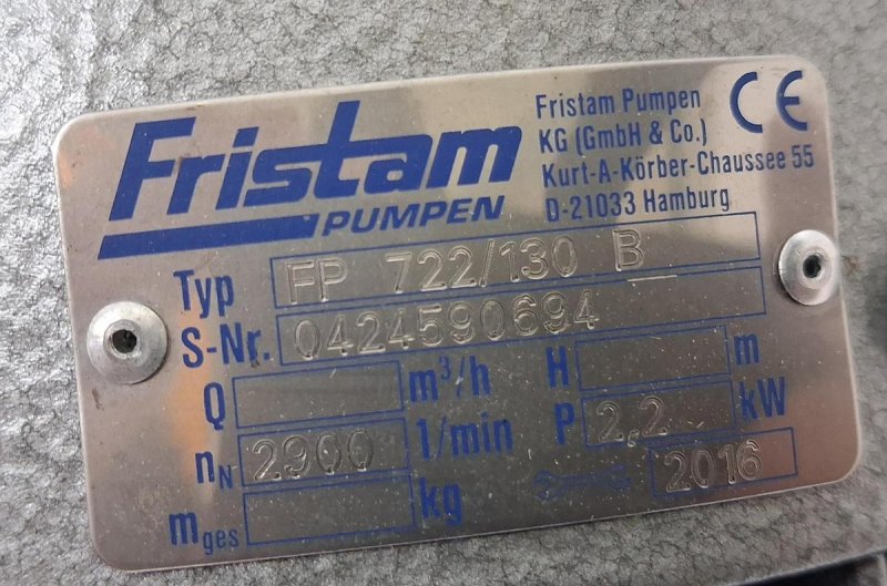 Fristam FP 722/130 Centrifugal Pump