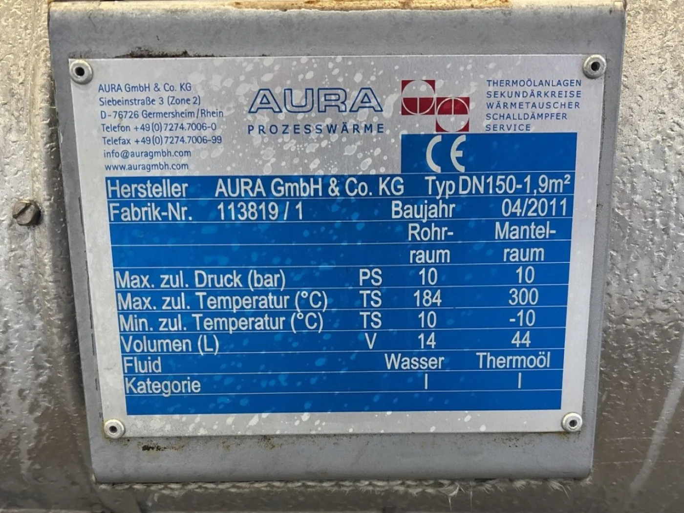 Aura thermal oil heating system - Temperature control unit - 6