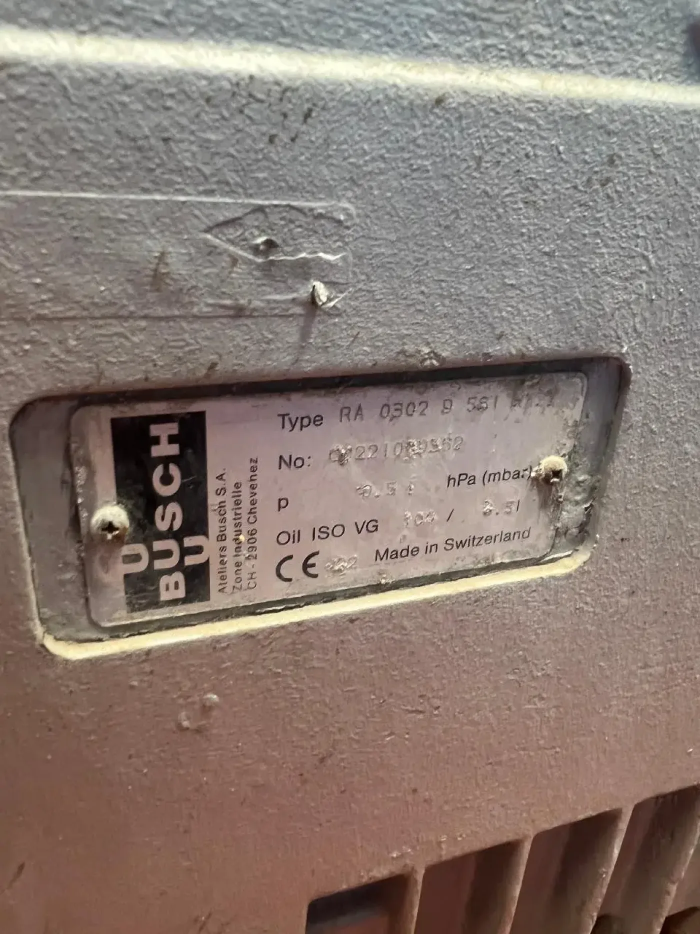USED BUSCH RA 0302 D 561 ROTARY VAN VACUUM PUMP - 2
