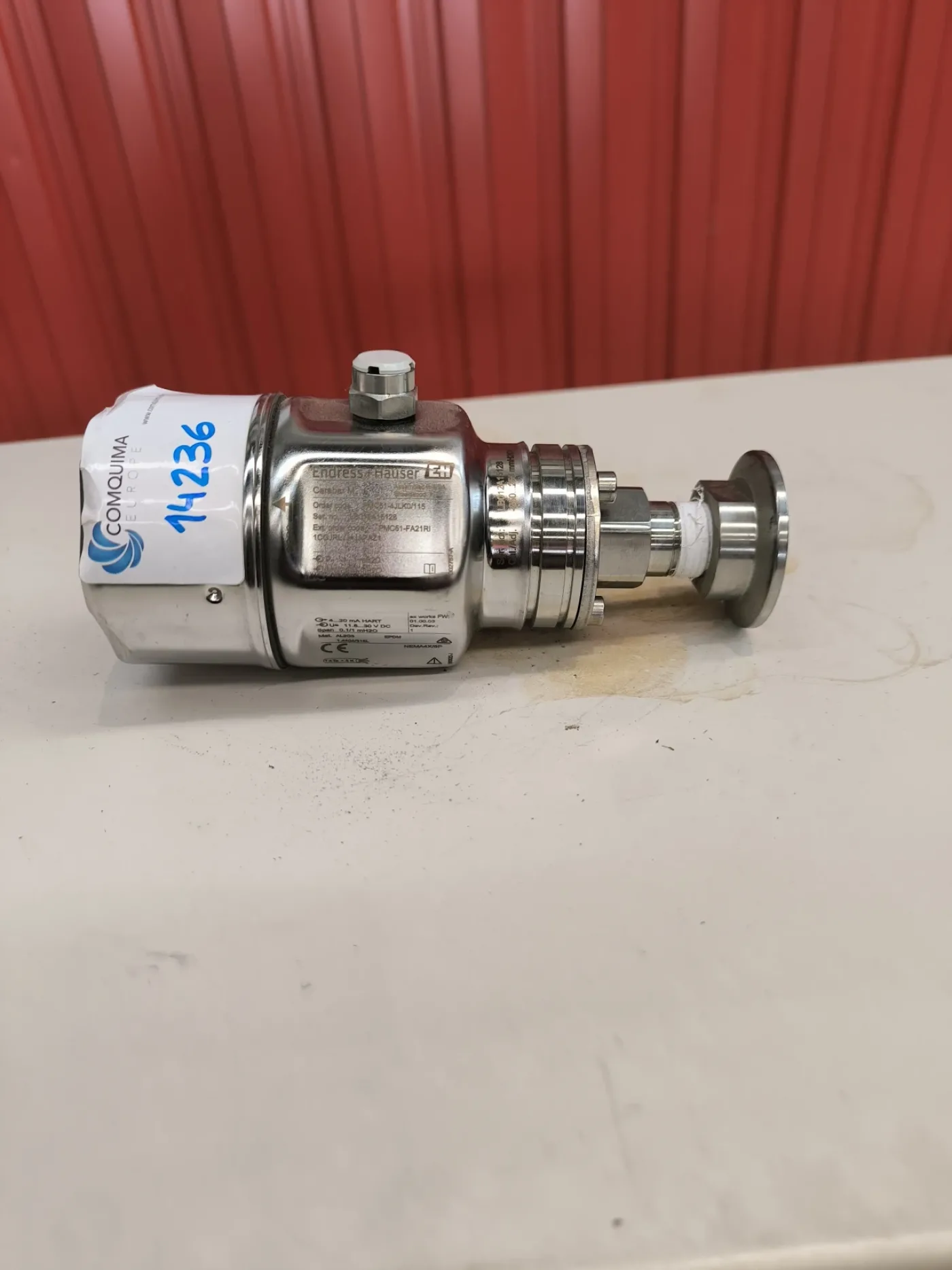 DIFFERENTIAL PRESSURE TRANSMITTER ENDRESS HAUSER CERABAR M STAINLESS STEEL 316L UNUSED - 3