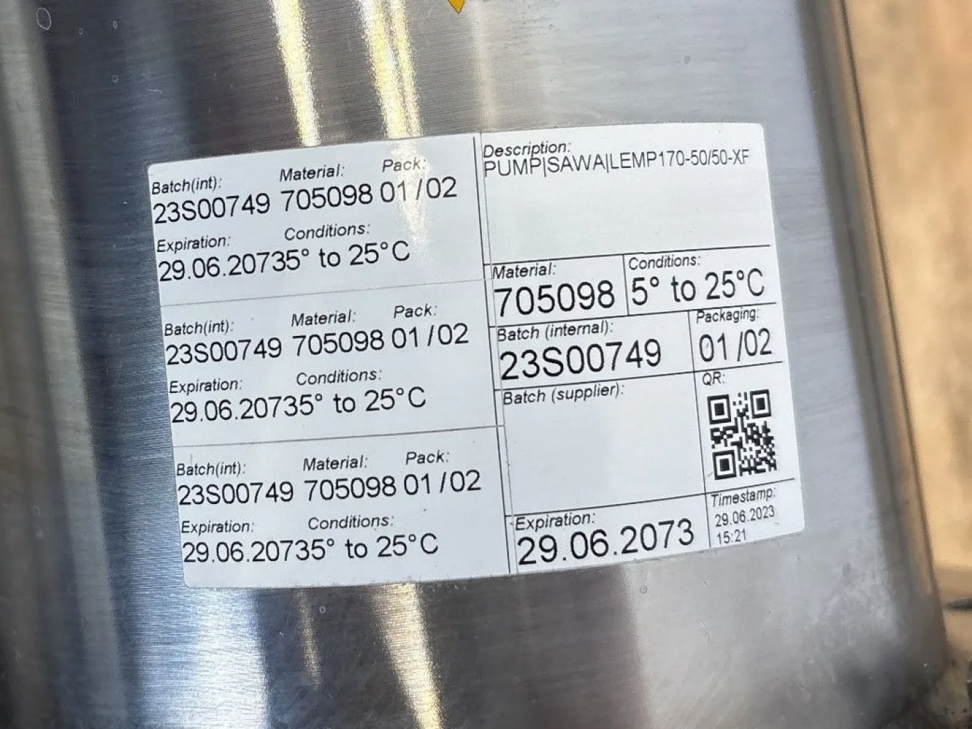 Sawa LEMP 170-50/50-XF / Magnetic driven - Centrifugal Pump - 8