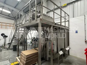 Hayssen Aura 320-LF VFFS Vertical Form Fill Seal Line (Year 2016) with Easiweigh Multihead Weigher