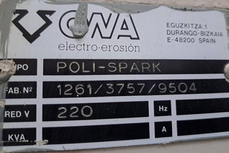 Eletroerosão ONA Poli-Spark S-2000