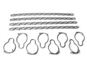 Ketting vleugel moer kap spant en voorraam (set van 8 )