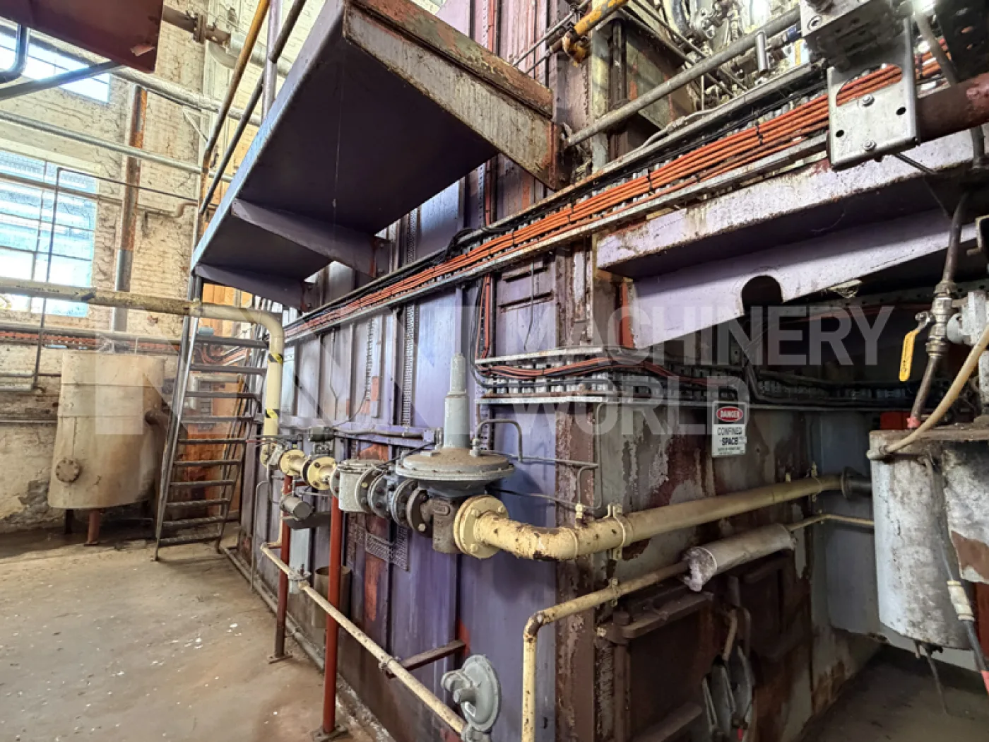 Maxitherm 7.5MW 17.5 Bar Natural Gas Fired Industrial Steam Boiler with Economiser (YOM 1992) - 6