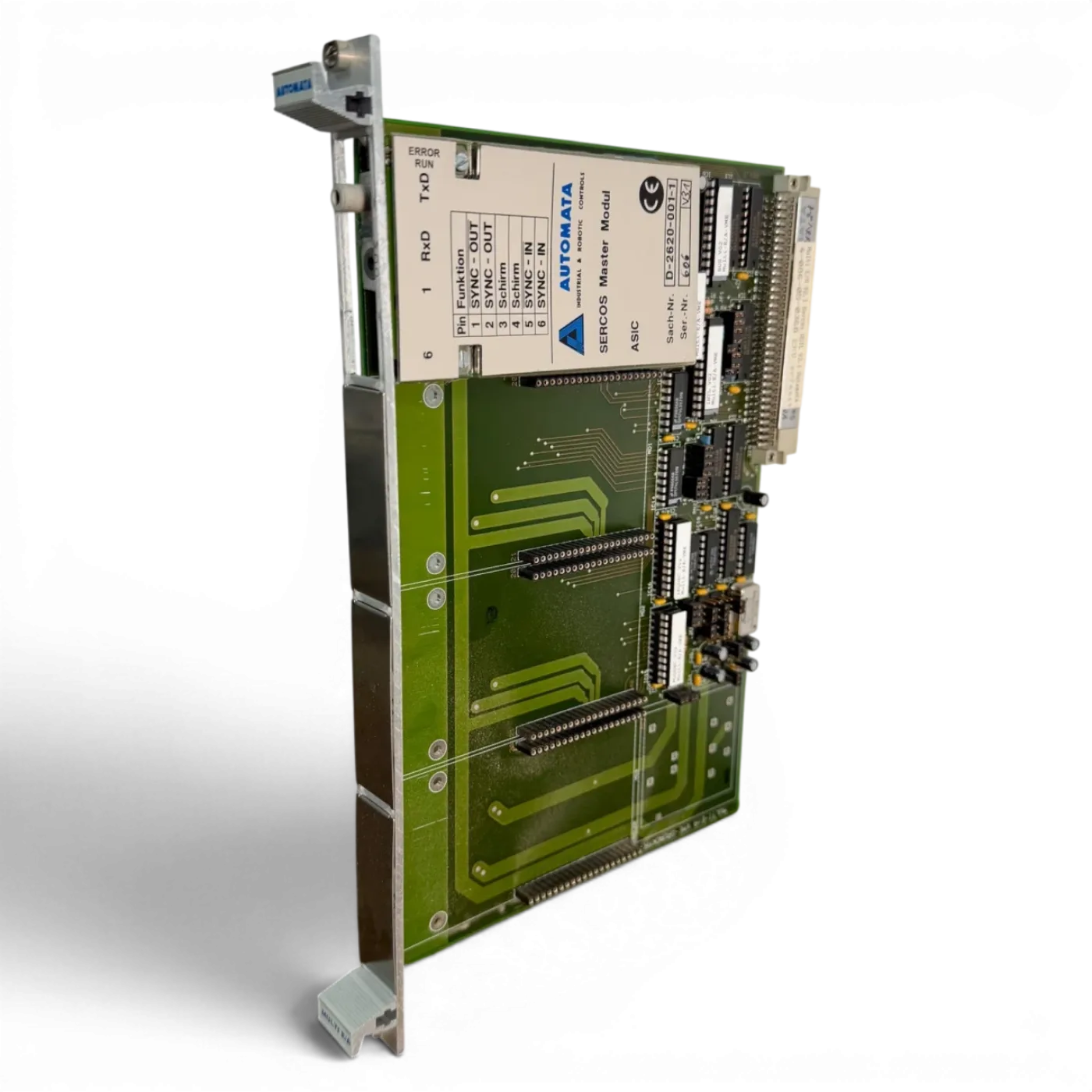 HOMAG AUTOMATA MULTI-E/A VME-GRUNDKARTE Art.-Nr. 4-086-05-0368 mit SERCOS Master Modul ASIC V3.1 für HOMAG BAZ BOF 32 41 - 1