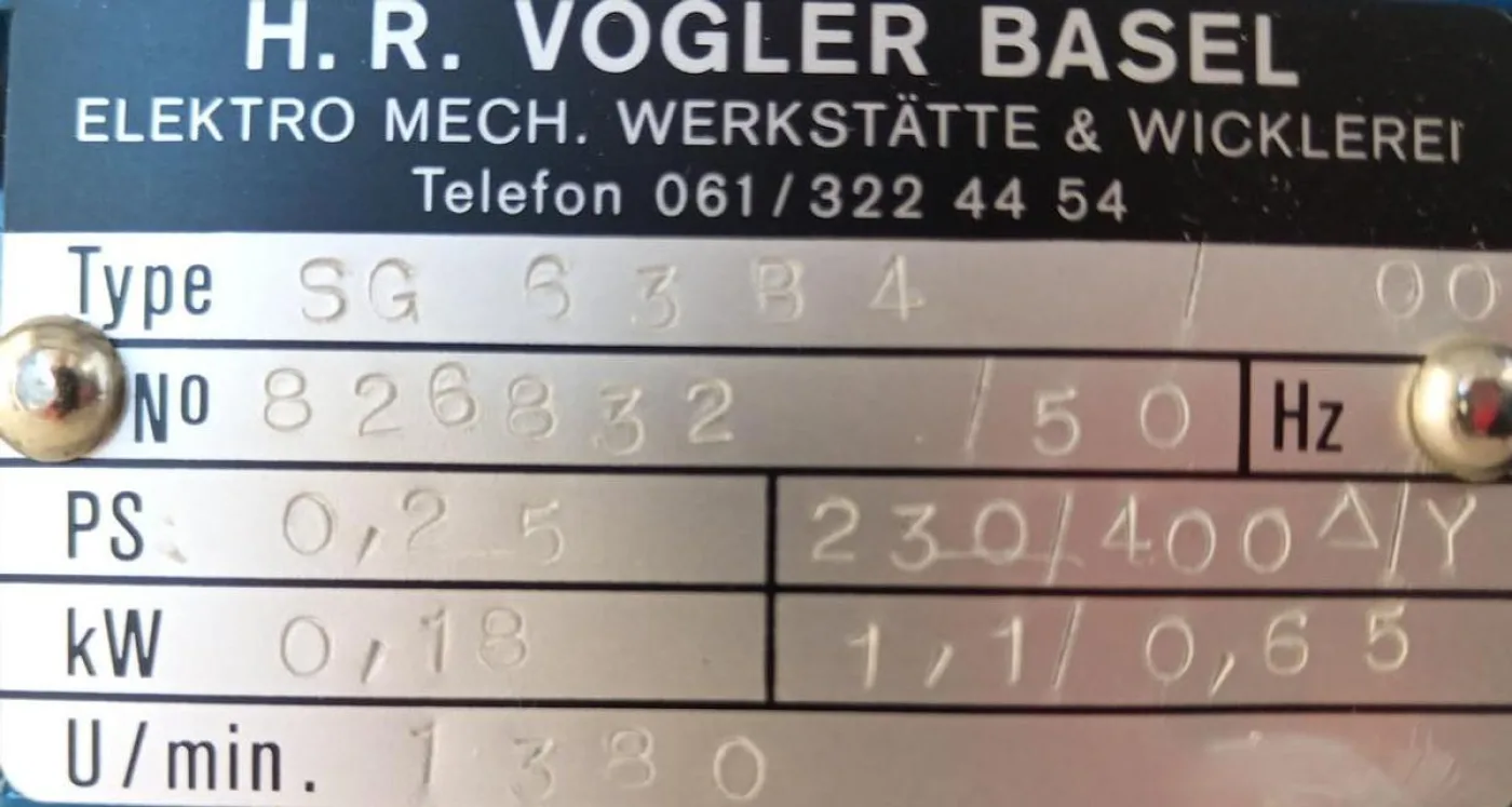 Vogler Fußmotor BSG63-B4 - 4
