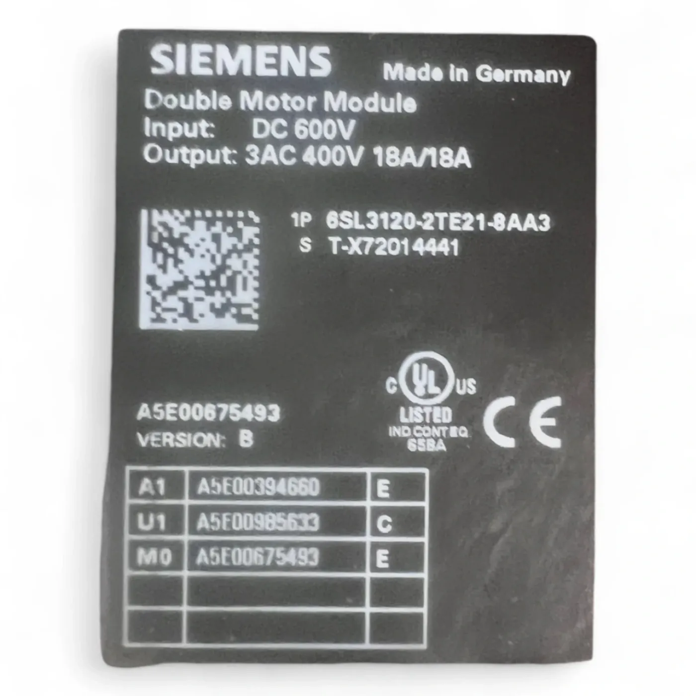 Siemens SINAMICS S120 Double Motor Module SL 6SL3120-2TE21-8AA3 – aus Homag Z‑Achse - 6