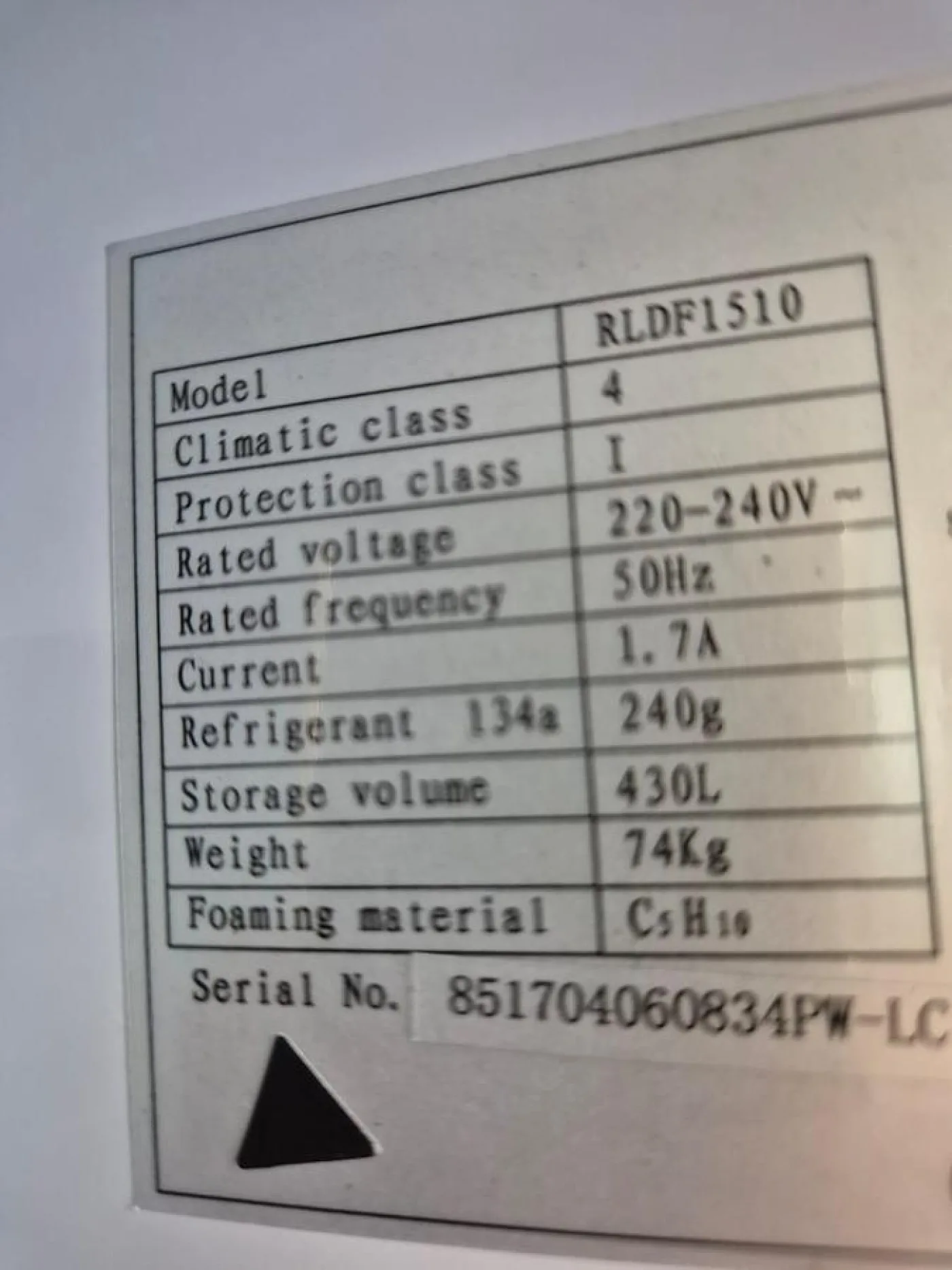 LABCOLD RLDF1510 Climatic Class 4 Refrigerator - 8