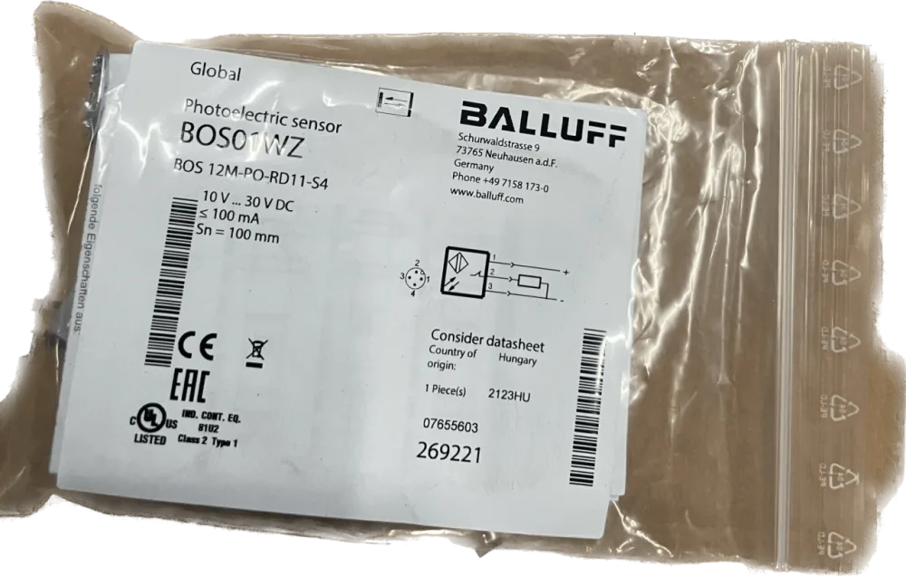 Balluff Lichttaster BOS 12M-PO-RD11-S4