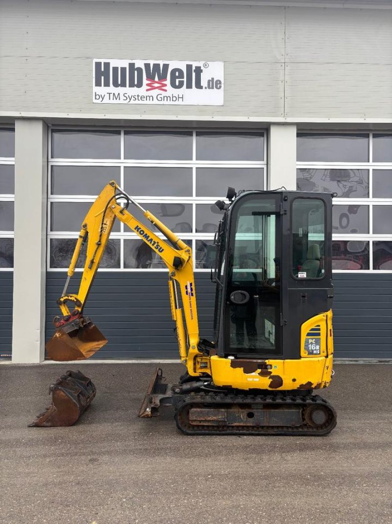 Komatsu PC16R BJ 2018 1770kg Minibagger mit 3 Löffel Bagger N345