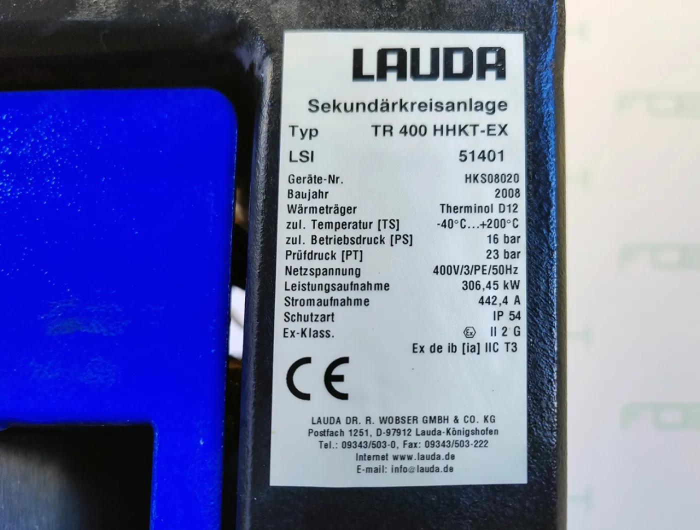 Lauda TR400 HHKT-EX - Temperature control unit - 6