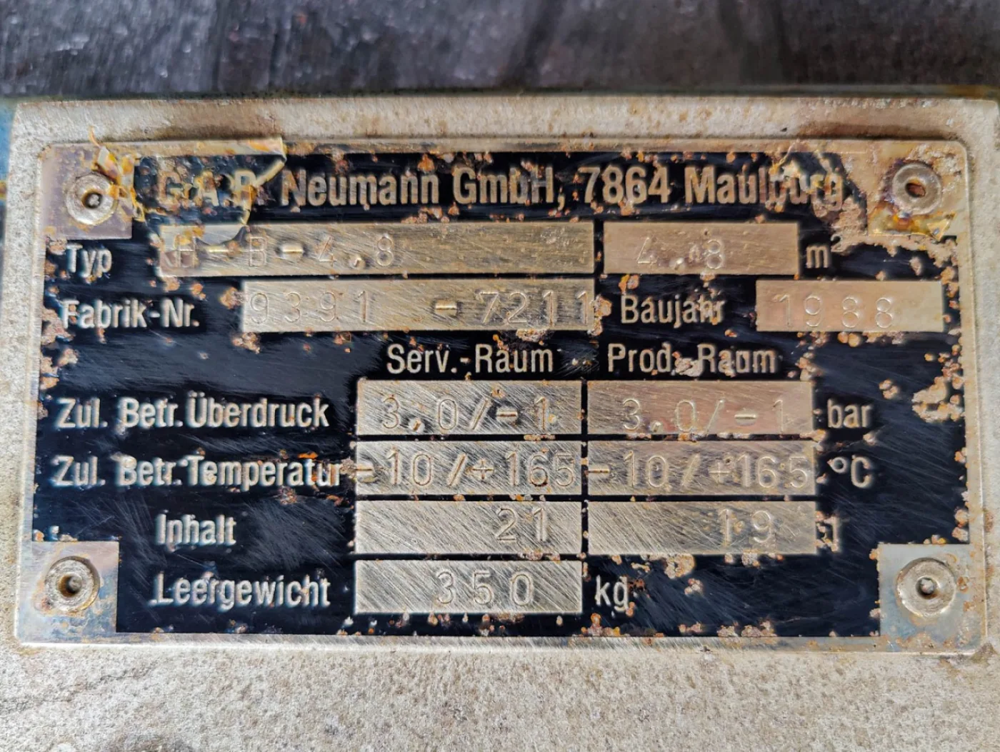 Gab Neumann H-B-4,8 - Shell and tube heat exchanger - 2