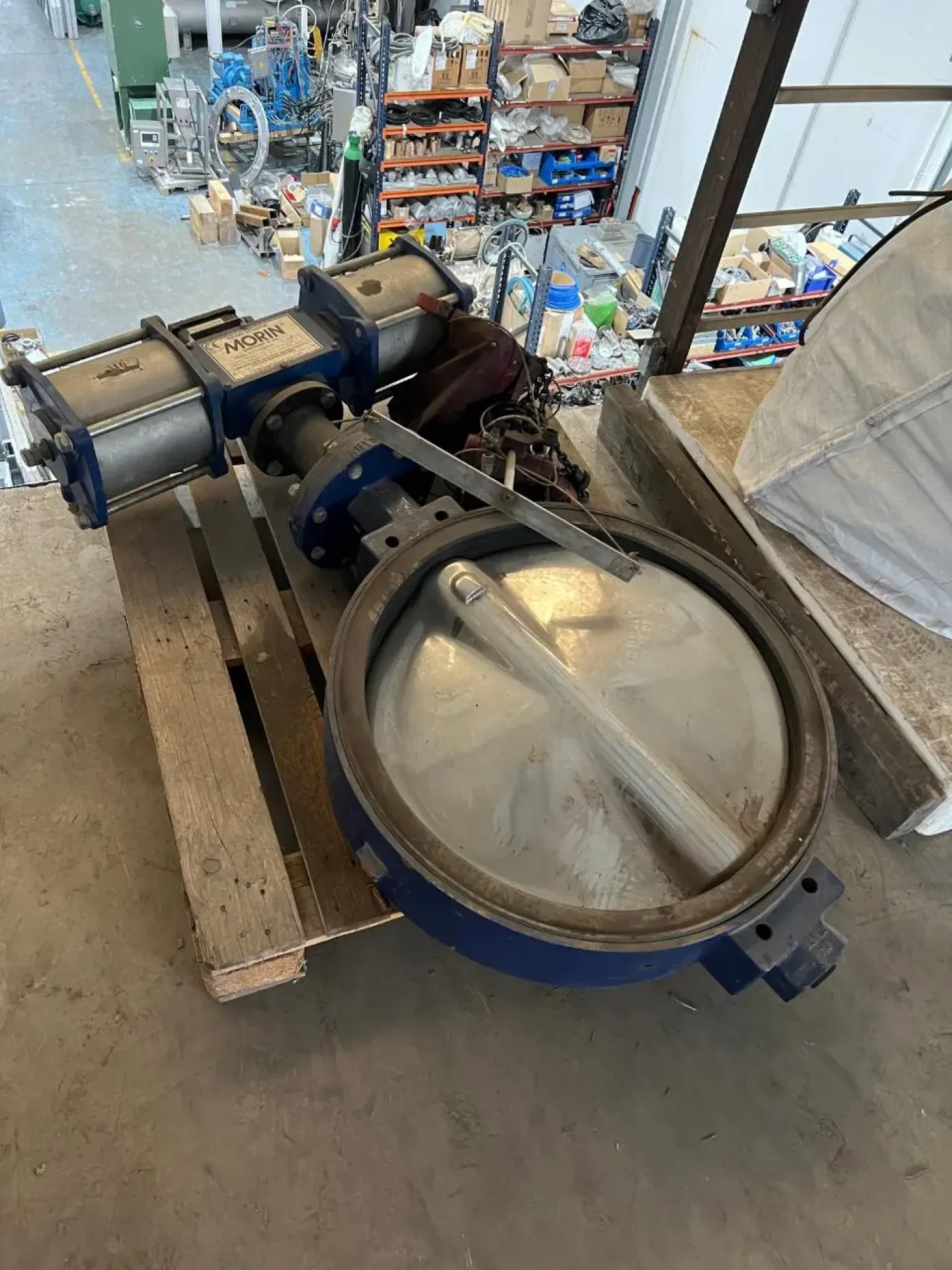 USED MORIN BUTTERFLY SOLENOID STAINLESS STEEL 316 DN700 - 5