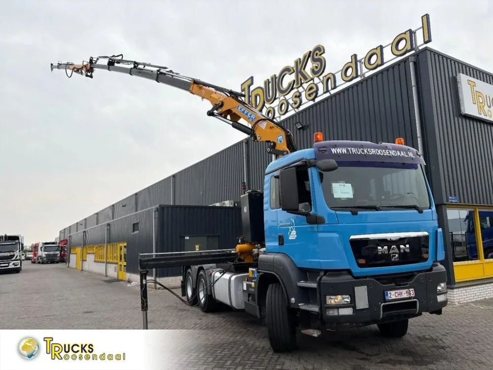 MAN Tgs 33,360 + Effer 210/4S 4 X Ext. + Jib 2 S 2 X Ext + Hook Arm System + 6X4 + 158582 Km + Euro 5