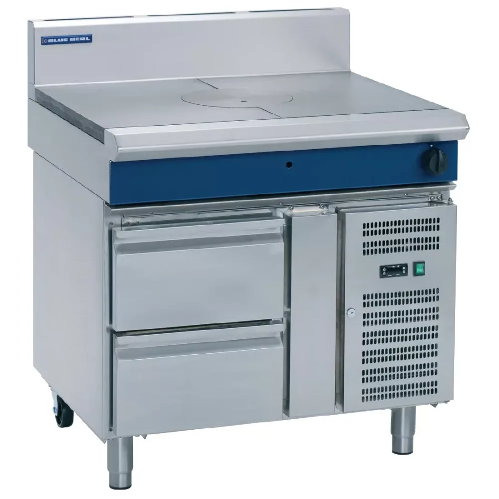 Blue Seal Evolution Target Top with Refrigerated Base LPG 900mm G57-RB/L - islandcatering