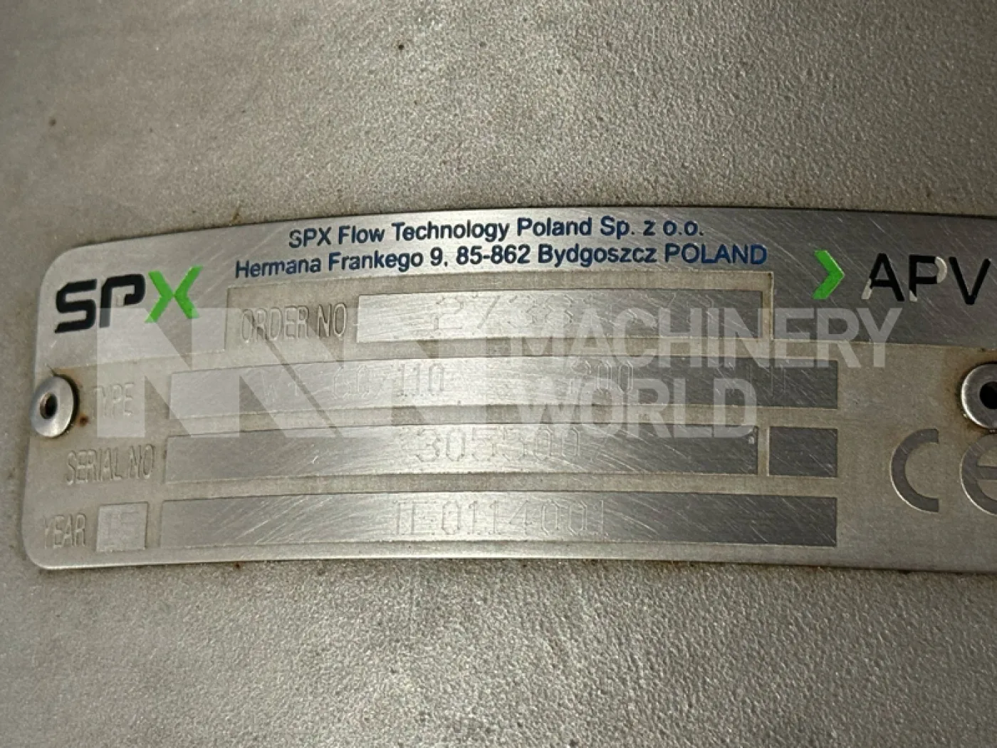 22kw SPX Flow W+60/110 Hygienic Sanitary Centrifugal Pump (Year 2015) - 5