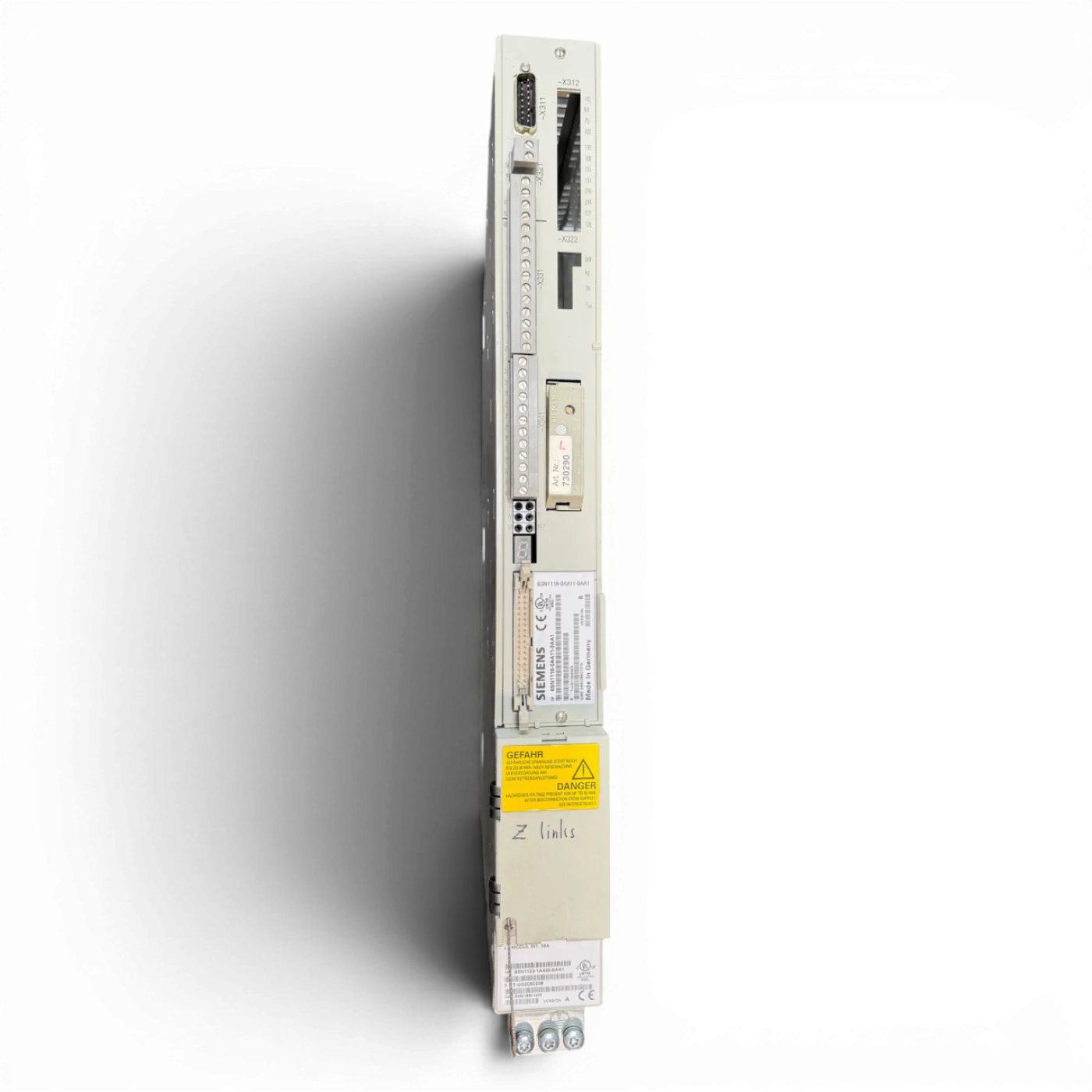 SIEMENS SIMODRIVE LT-Modul INT. 15A Art.-Nr. 6SN1123-1AA00-0AA1 / 6SN1118-0AA11-0AA1 passend z. B. für IMA 610 V - 2