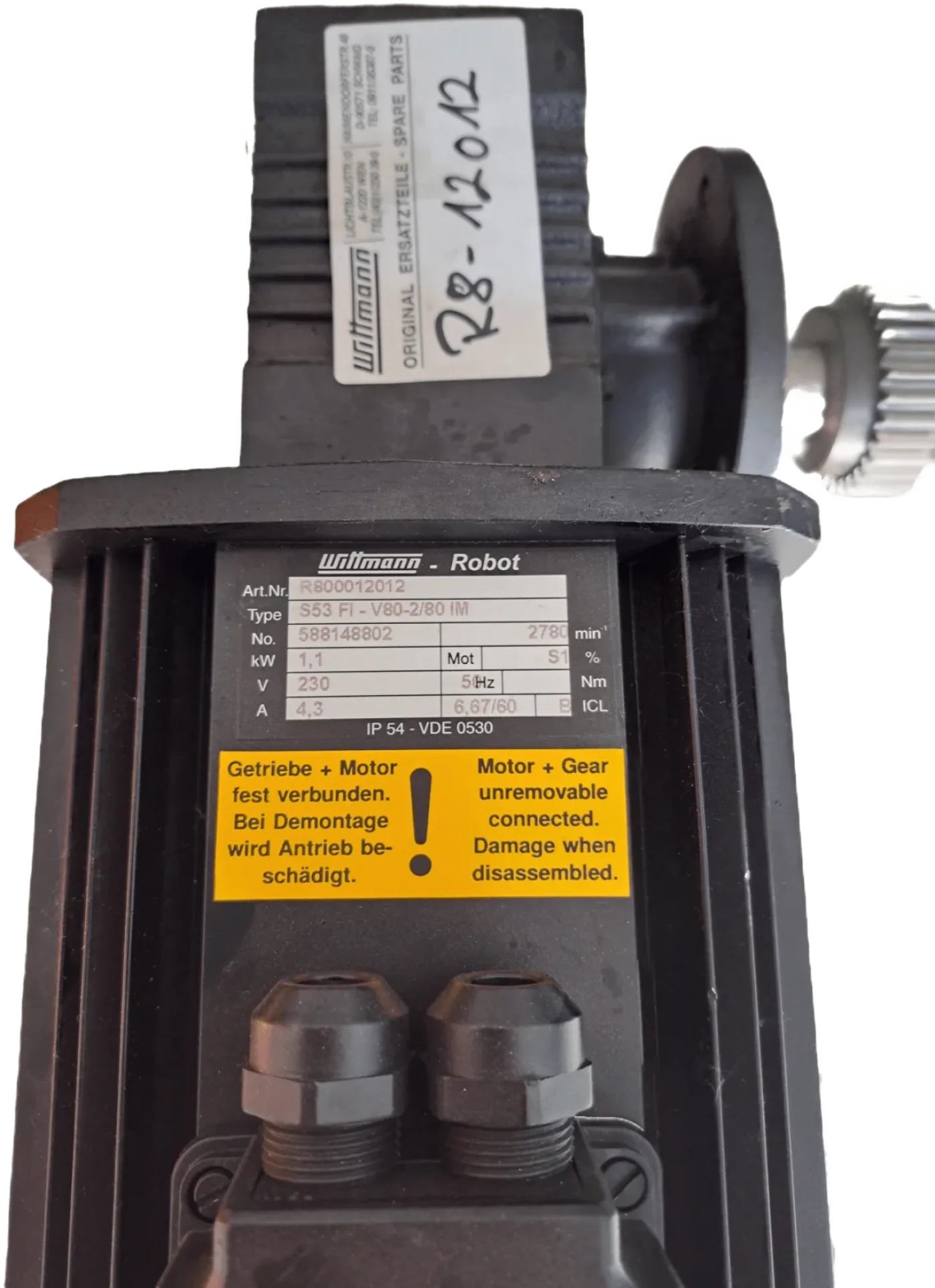 Wittmann Robot Servo-Getriebemotor R800012012 - 2