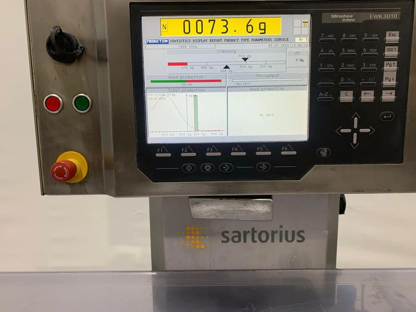 2008 Sartorius EWK 3010 Checkweger met uitwerper - 6