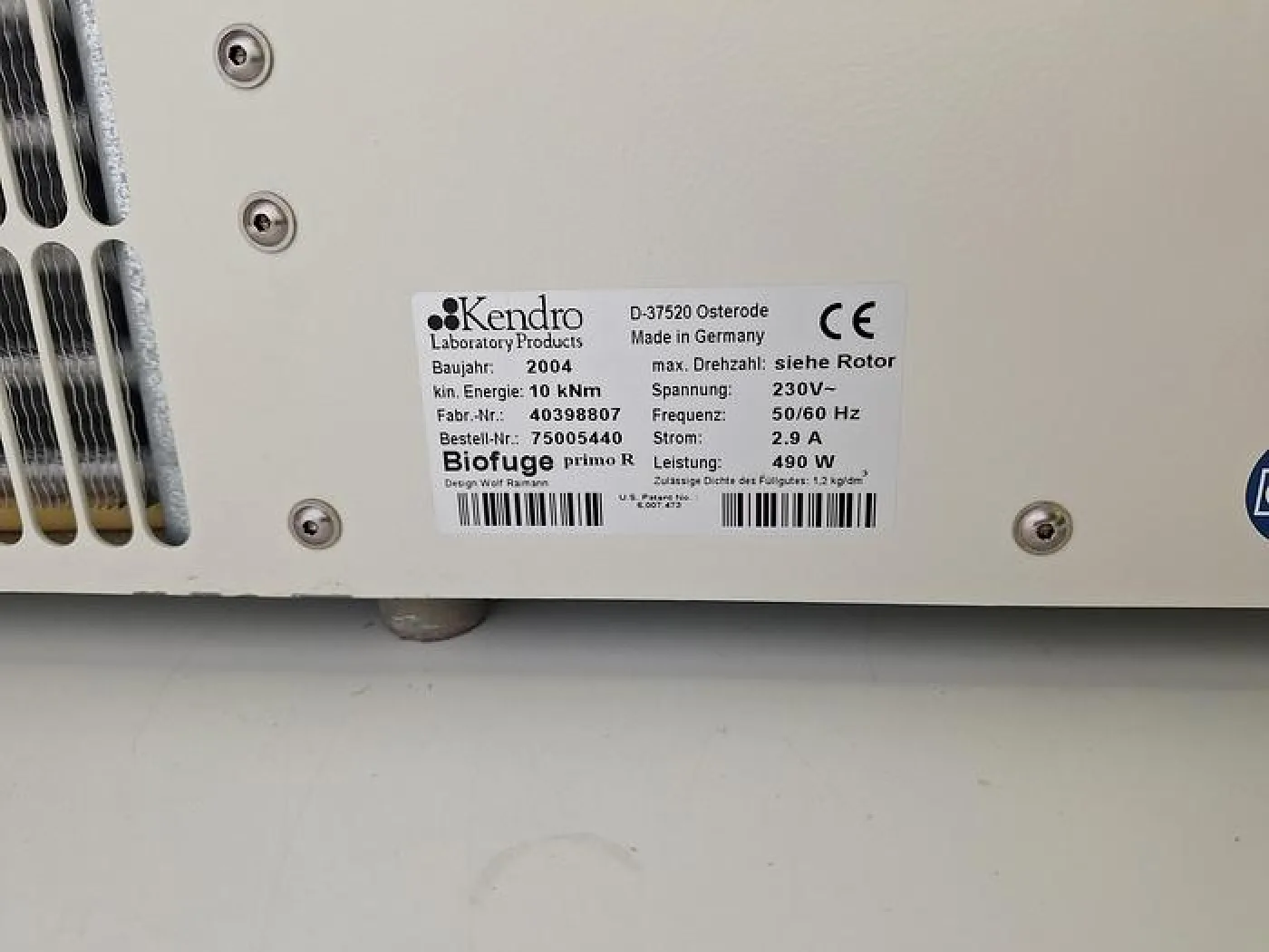 Heraeus Biofuge Primo R Refrigerated Centrifuge - 2