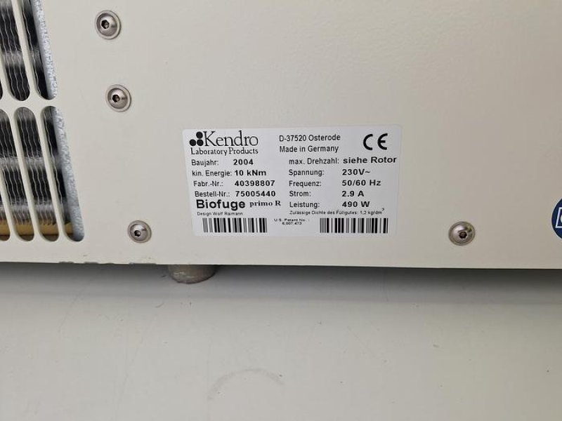 Heraeus Biofuge Primo R Refrigerated Centrifuge