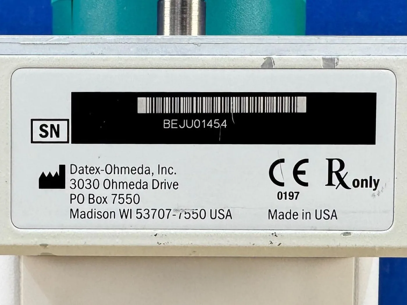 GE Tec 7 Sevoflurane Vaporizer REF: M1107626 - 6