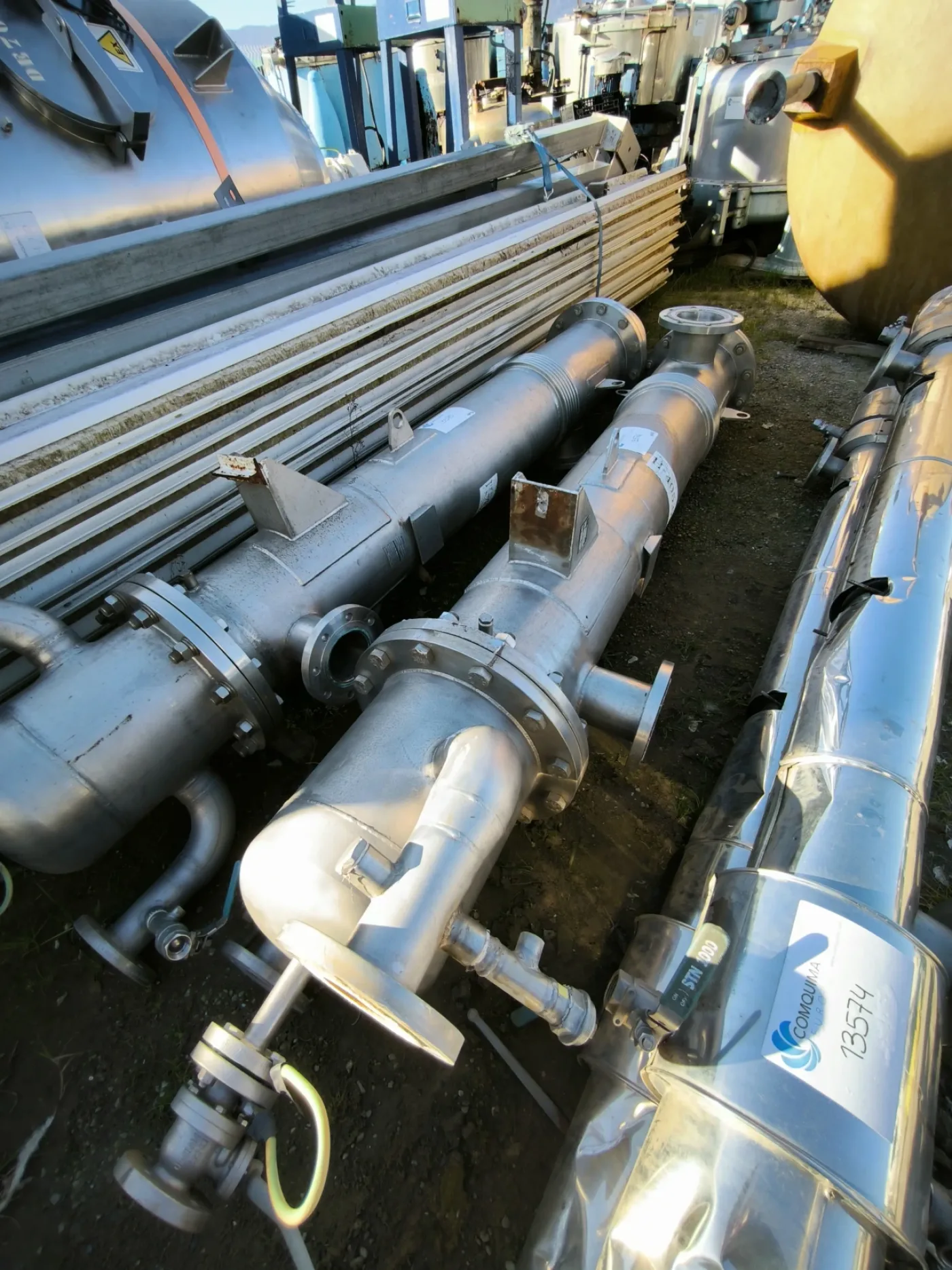 SEDITESA VERTICAL EXCHANGER IN STAINLESS STEEL 316 16 m2 - 2
