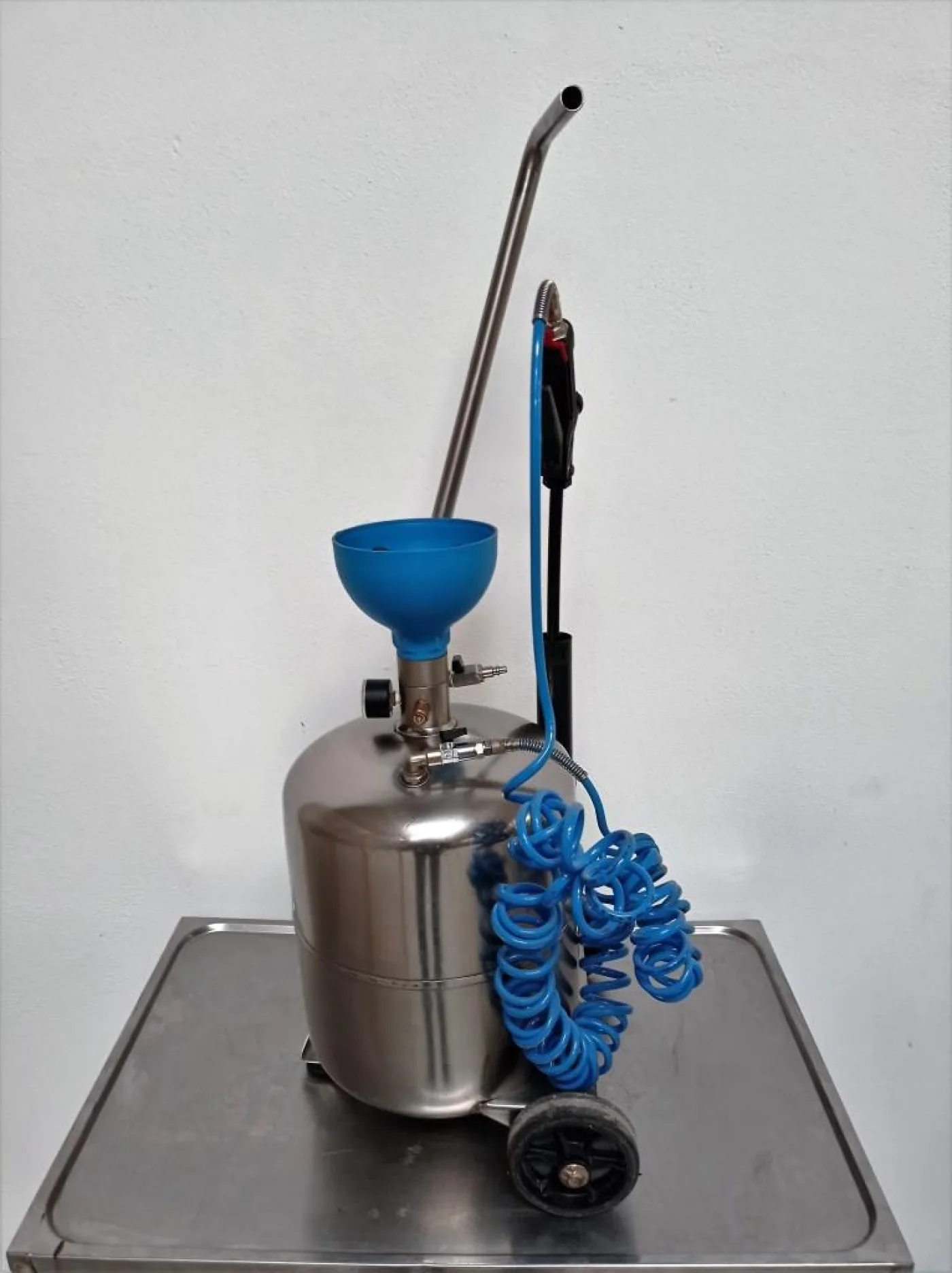 SERBATOIO MONTALIQUIDI CARRELLATO INOX – RAMEX – MOD. 1624 - 2