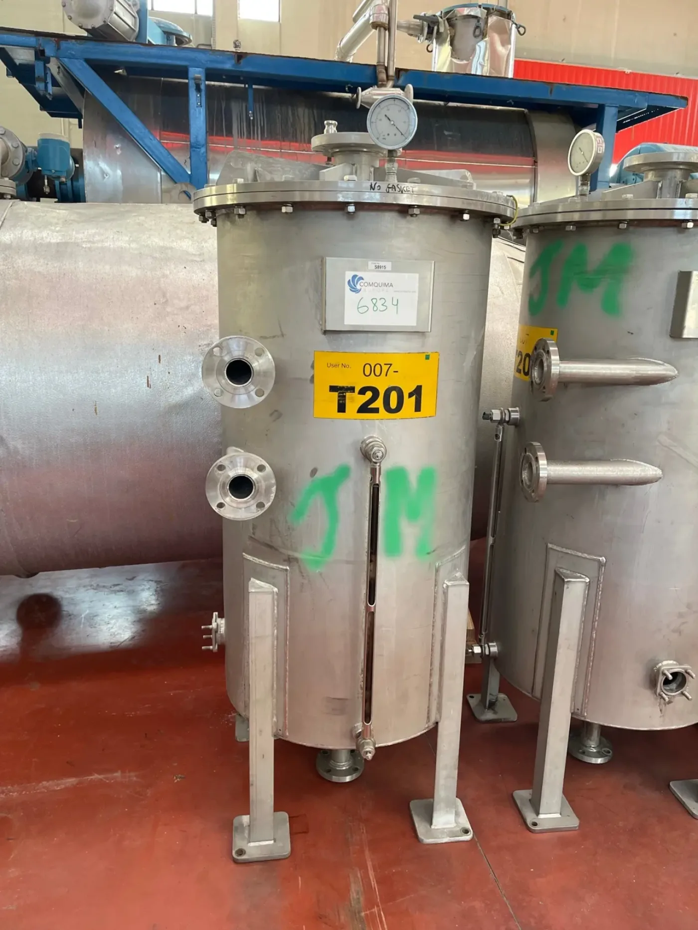 USED FILTRATION SERVICES ROTARY DRUM VACUUM FILTER 1525x1830 8.8 M2 - 3