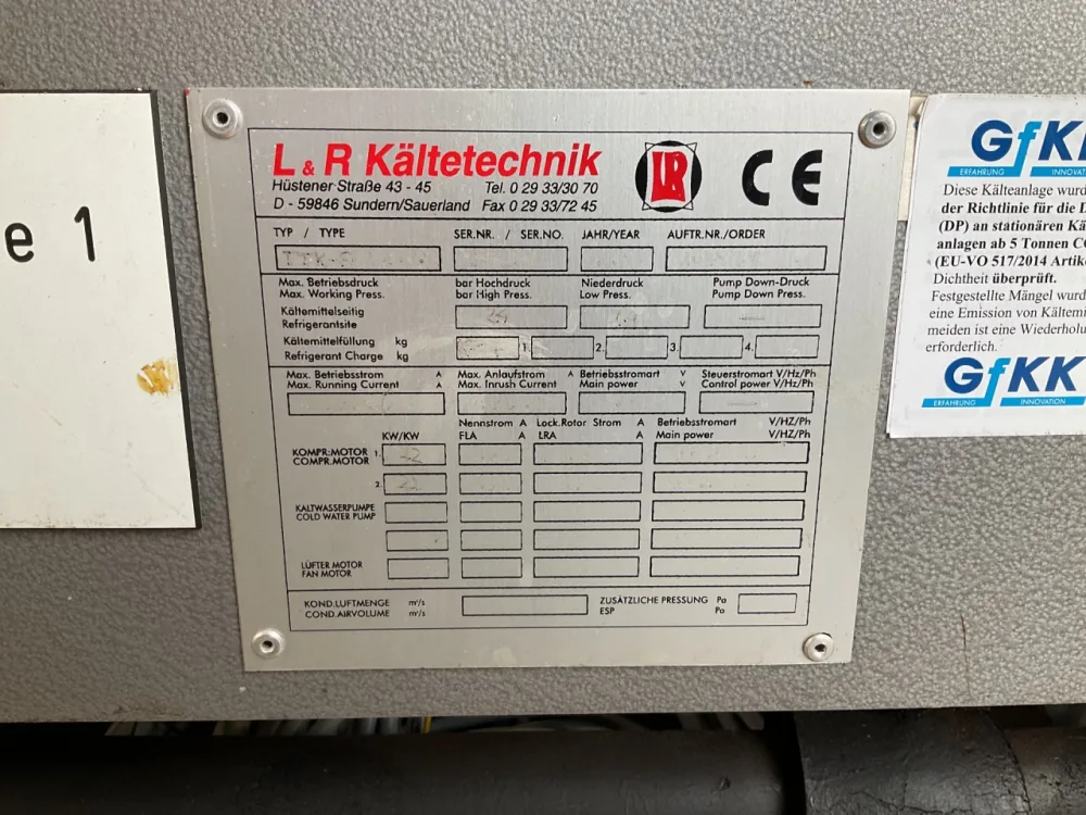 GfKK Cooling unit (T1: -30°C; T2:-70°C) - Temperature control unit