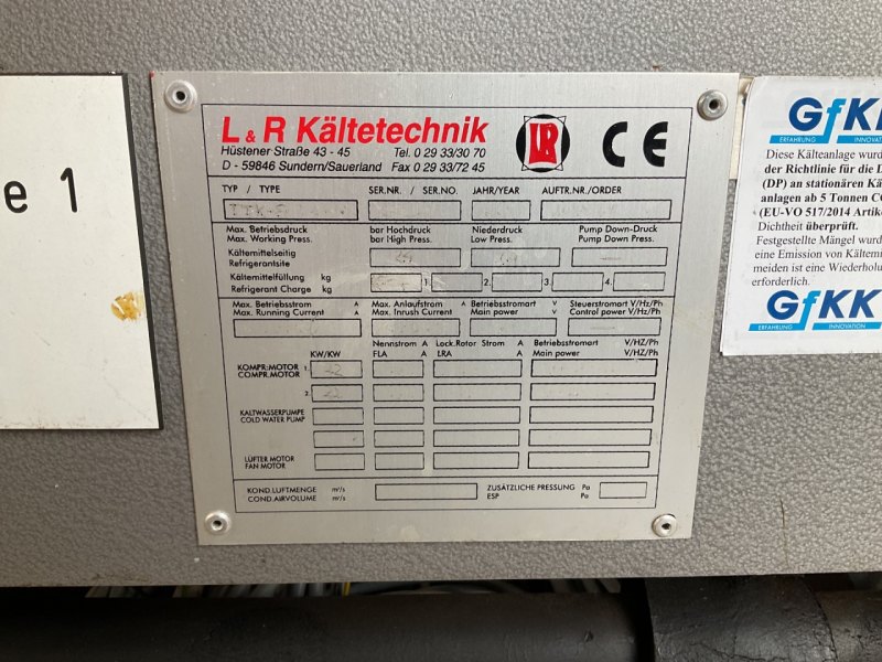 GfKK Refroidissement unit (T1: -30°C; T2:-70°C) - Temperature control unit