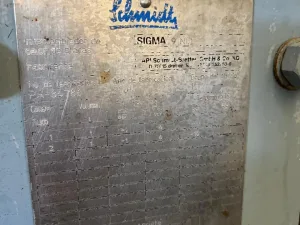 USED SCHMIDT PLATE EXCHANGER