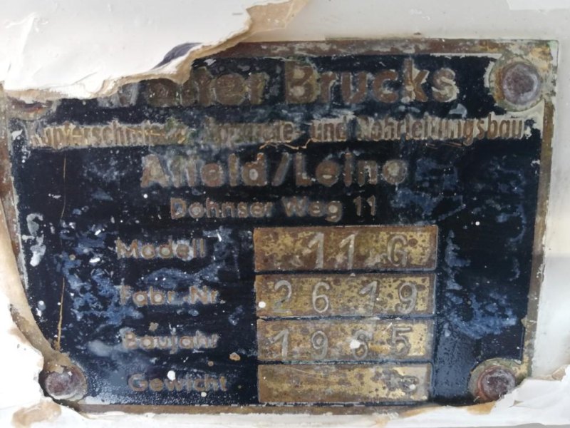 Walter Brucks 11 G - Coating pan