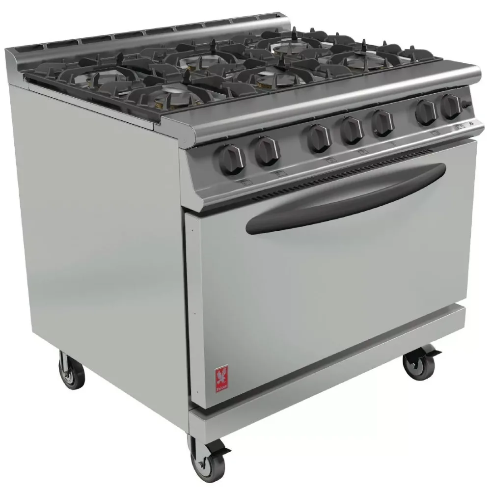 Falcon Dominator Plus Propane Gas Oven Range 6 Burner with Castors G3101D - islandcatering