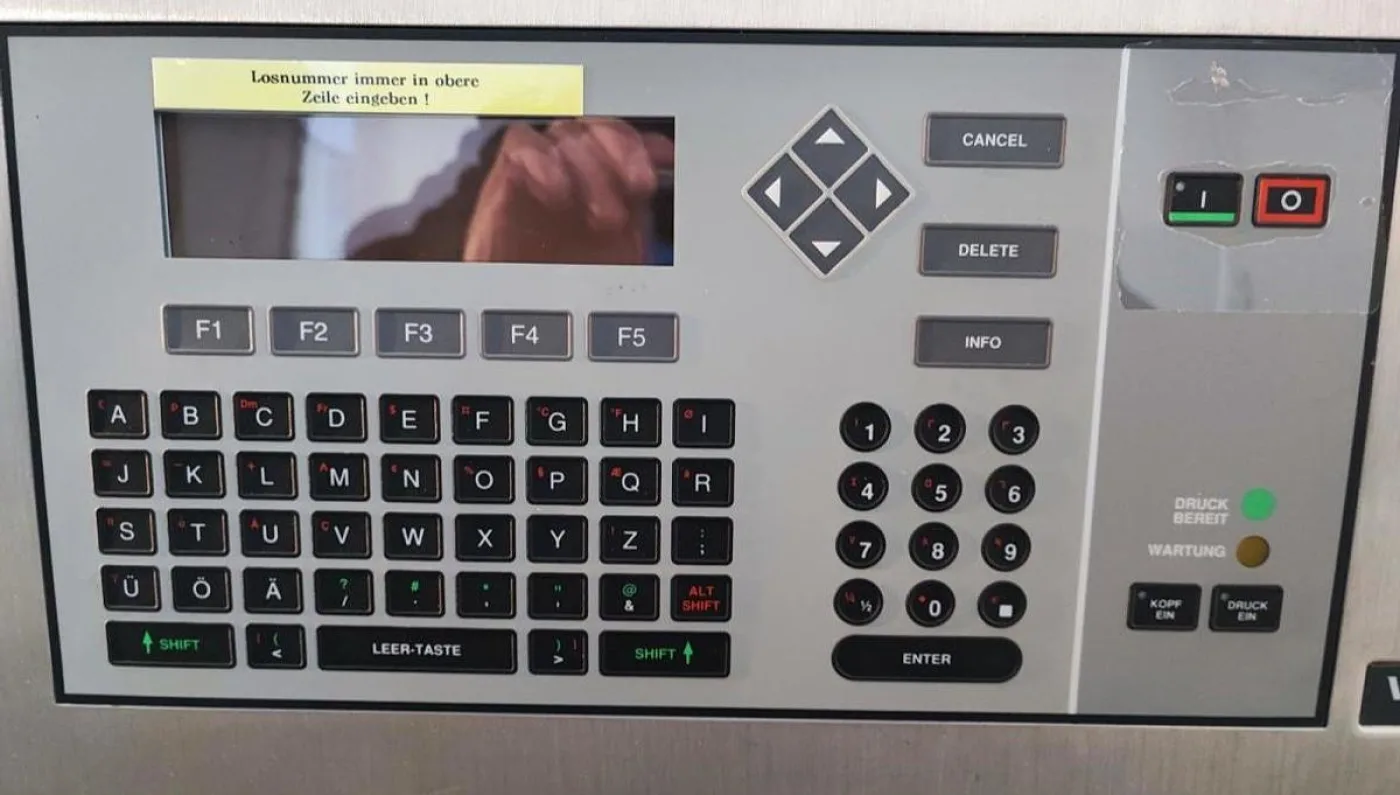 VideoJet Excel Serie 1000 Tinten-Jet-Coder-Drucker mit Fahrgestell - 7